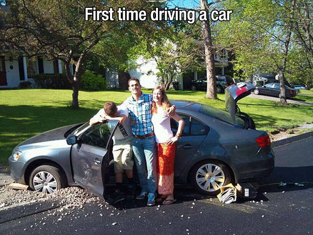 First time driving a car